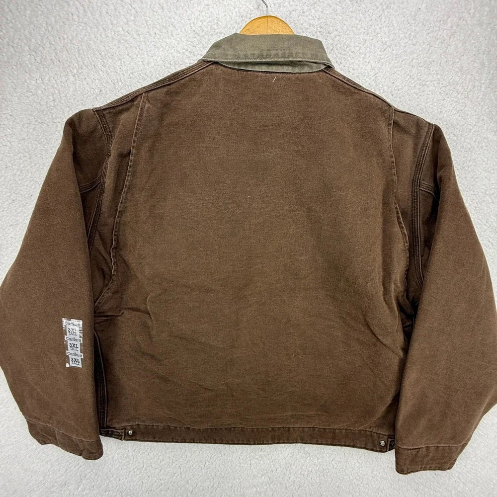 Carhartt Detroit Jacket Blanket Lined Mens 3XLT J97 CHT Chestnut Brown NWT NOS